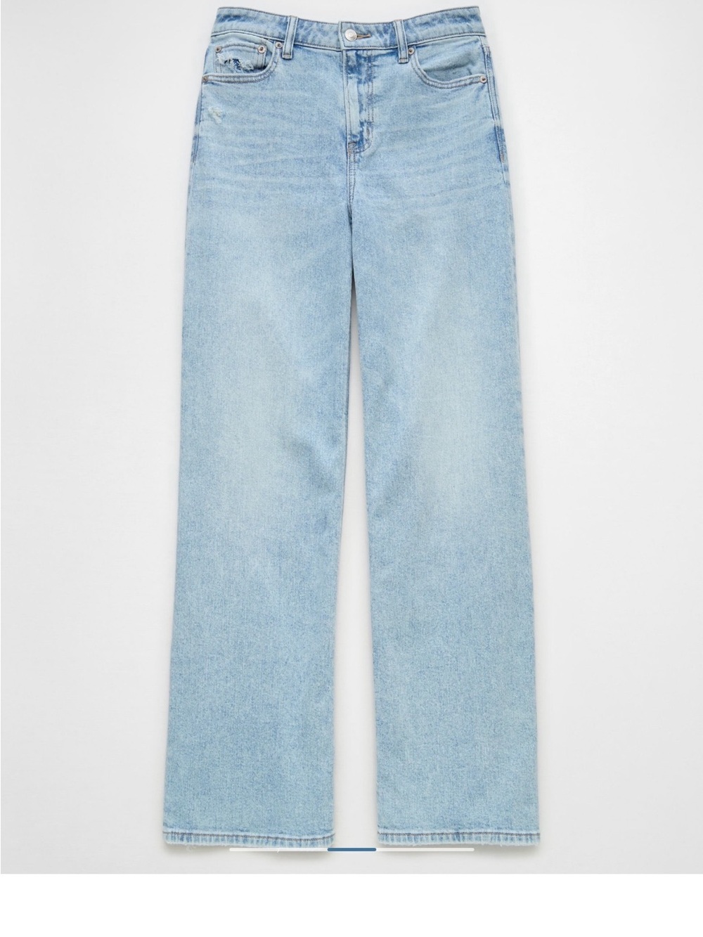 American Eagle Outfitters Light Blue Wide-Leg Jeans